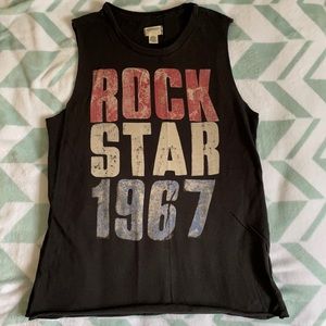 Rock Star 1967 vintage style sleeveless tshirt
